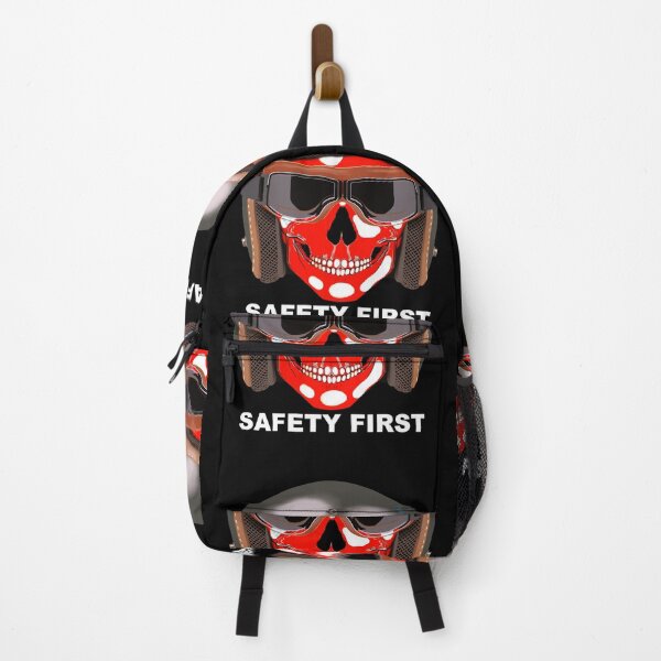 Item preview, Safety First Vintage Motorcycle Helmet Red Skull Hand Drawn Art designed and sold by Rhapsodic1290.