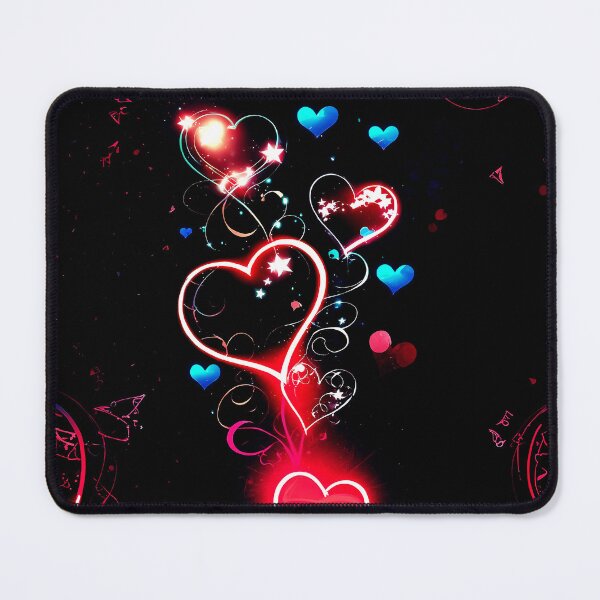 Item preview, Neon Heart Sparkle Design – Romantic Love Glow Aesthetic Art designed and sold by IMuDesigner.