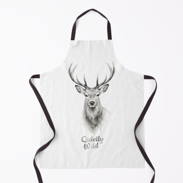 Item preview, Deer Art | Quietly Wild | Wildlife Nature Black and White Illustration designed and sold by Made by Tamar.