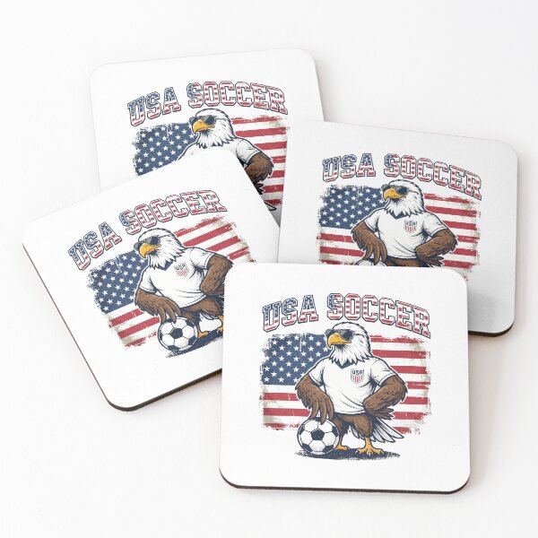 Item preview, Patriotic Bald Eagle Soccer Mascot - American Pride Sports designed and sold by lamiarte.