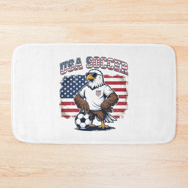 Item preview, Patriotic Bald Eagle Soccer Mascot - American Pride Sports designed and sold by lamiarte.