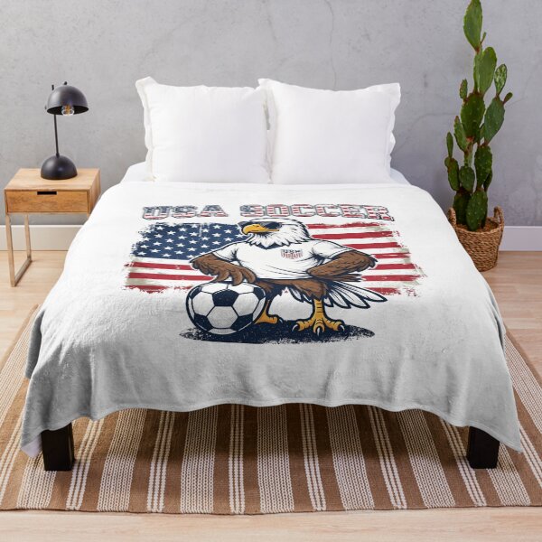 Item preview, Patriotic Bald Eagle Soccer Mascot - American Pride Sports designed and sold by lamiarte.