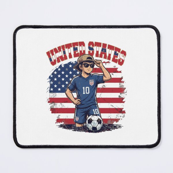Item preview, Anime Midfielder Number 10 - USA Soccer Team Uniform designed and sold by lamiarte.