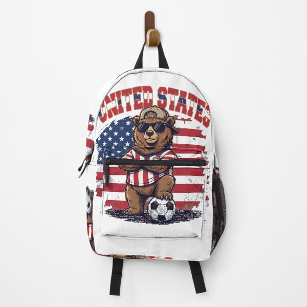 Item preview, American Grizzly Bear Soccer Mascot - United States Football designed and sold by lamiarte.