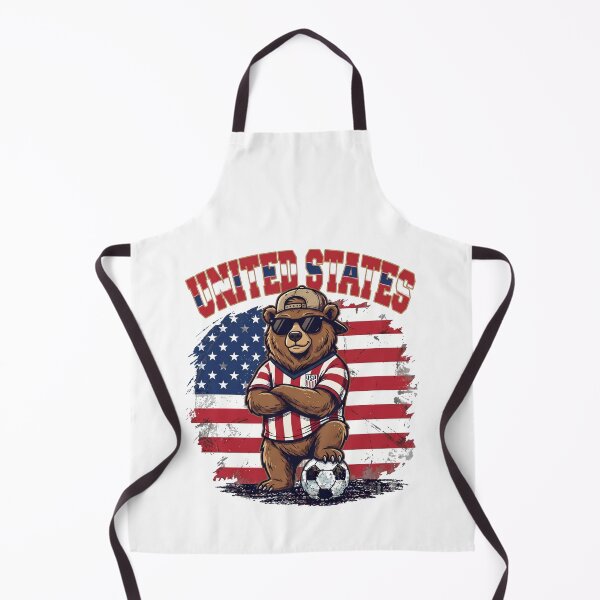 Item preview, American Grizzly Bear Soccer Mascot - United States Football designed and sold by lamiarte.