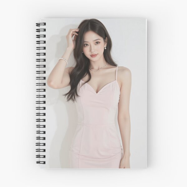 Item preview, Blush Pink Charm – Elegant Summer Portrait designed and sold by SEIMEI2025.
