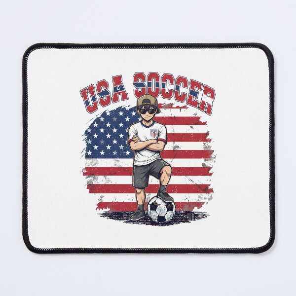 Item preview, Anime Soccer Player USA Flag - Patriotic Striker Graphic designed and sold by lamiarte.
