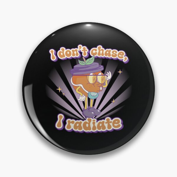 Item preview, I Don't Chase I Radiate Retro Grape Art designed and sold by UnrushedGooddes.