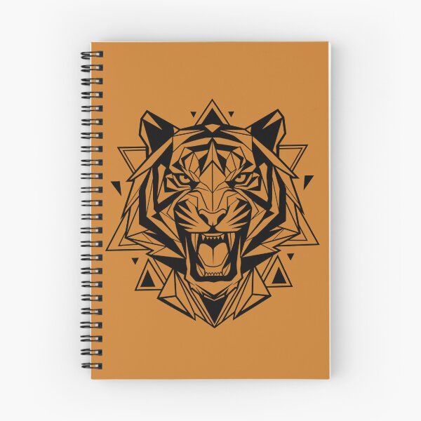 Item preview, Geometric Roaring Tiger Head designed and sold by MarlonOspinaStore.
