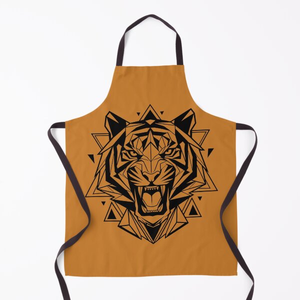 Item preview, Geometric Roaring Tiger Head designed and sold by MarlonOspinaStore.