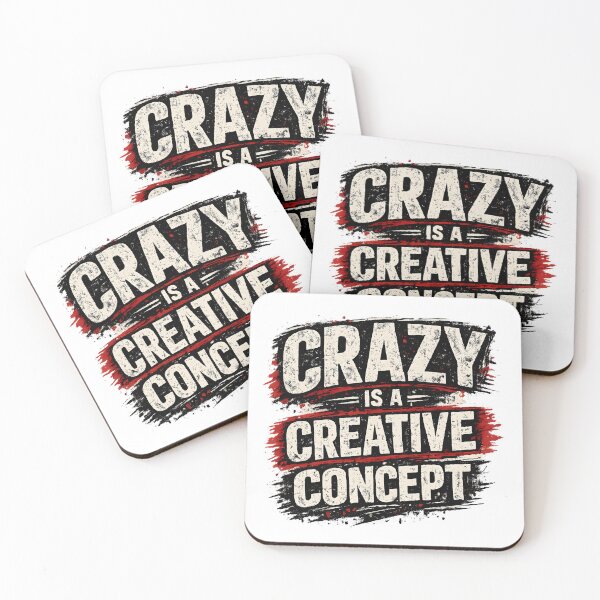 Item preview, Creative Quote Crazy Concept Grunge Typography designed and sold by Artmares.
