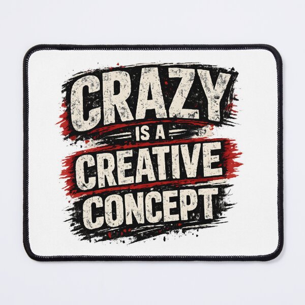 Item preview, Creative Quote Crazy Concept Grunge Typography designed and sold by Artmares.