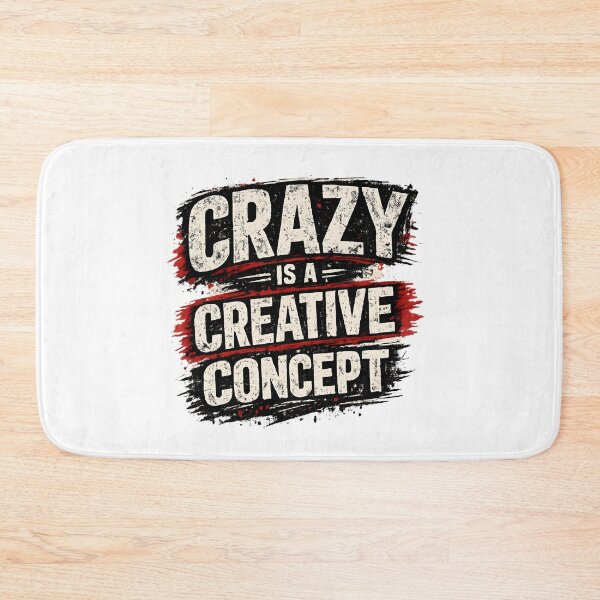 Item preview, Creative Quote Crazy Concept Grunge Typography designed and sold by Artmares.