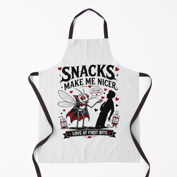 Item preview, Snacks Make Me Nicer Vampire Mosquito Love At First Bite designed and sold by KrzysztofART.