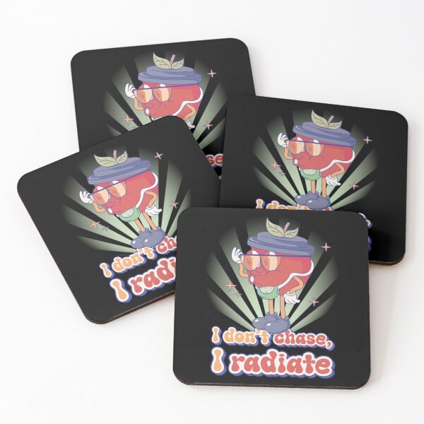 Item preview, I Don't Chase I Radiate Retro Apple Cartoon designed and sold by UnrushedGooddes.