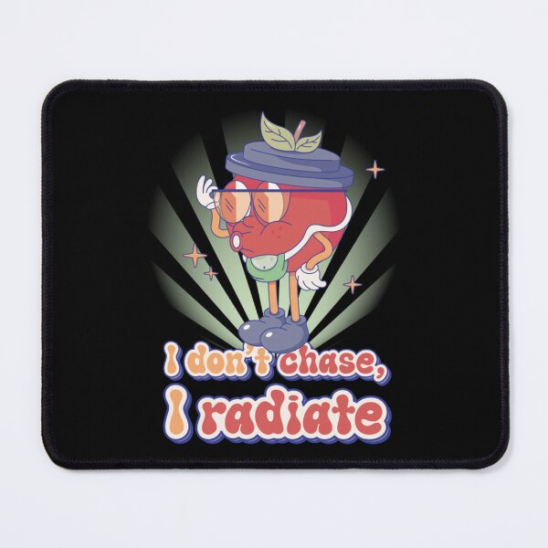 Item preview, I Don't Chase I Radiate Retro Apple Cartoon designed and sold by UnrushedGooddes.