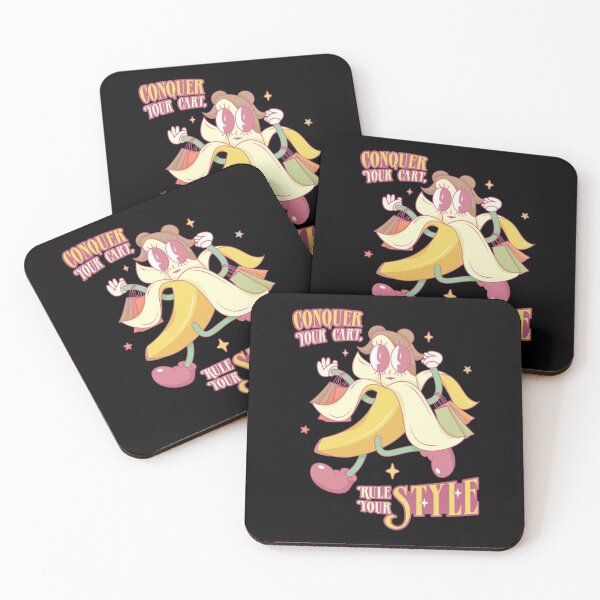 Item preview, Conquer Your Days Rule Your Style Retro Banana Art designed and sold by UnrushedGooddes.
