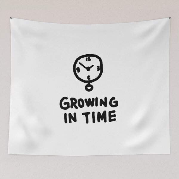 Item preview, Growing in Time Clock Doodle designed and sold by DaisyRooDesign.