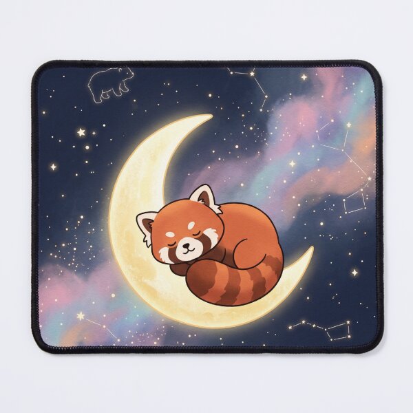 Item preview, Cosmic Red Panda Celestial Space Galaxy Bedding designed and sold by Leafs With Luna.