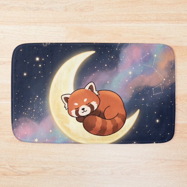 Item preview, Cosmic Red Panda Celestial Space Galaxy Bedding designed and sold by Leafs With Luna.