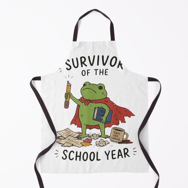 Item preview, Survivor of The School Year Frog Teacher Retro Last Day of T-Shirt designed and sold by kevincuellar.