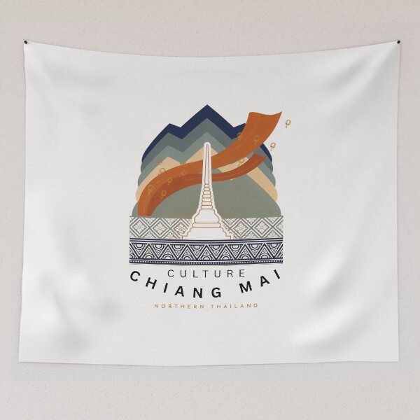Item preview, World travel fly to Chiangmai Thailand culture travel gift , brafdesign designed and sold by Brafdesign.