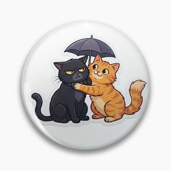 Item preview, You Are My Sunshine Cat Sticker | Cute Cat Hug Under Umbrella designed and sold by Mohitt09.