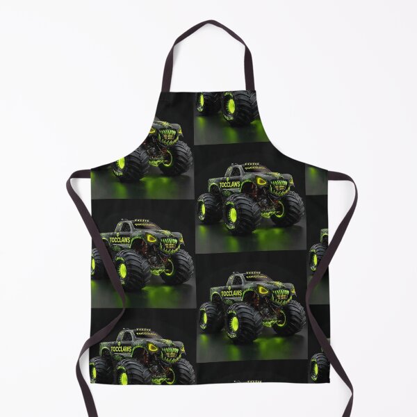 Item preview, TOCOCLAWS Octo-Skull Crusher: Toxic Neon Green Monster Truck designed and sold by TOCOCLAWS.