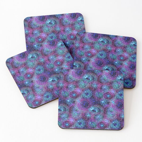 Artikelvorschau, Neon Galaxy Dots - Seamless Cosmic Spiral Pattern entworfen und verkauft von PatykArt.