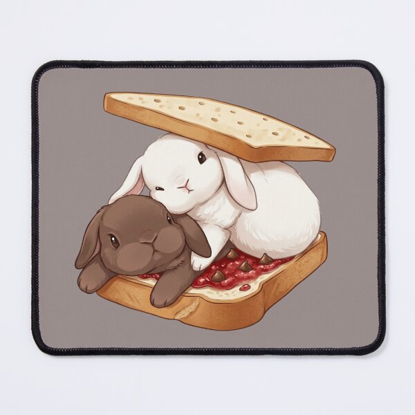 Item preview, Cute Bunny Sandwich – Sweet Kawaii Rabbit Dessert Design designed and sold by UUniqueIImprint.