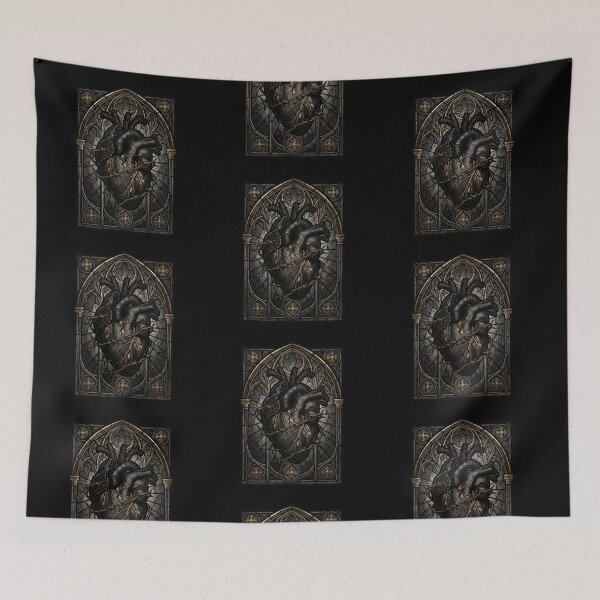 Item preview, Anatomical Heart with Thorns — Dark Gothic Stained Glass designed and sold by David Mateo ArtWorks.