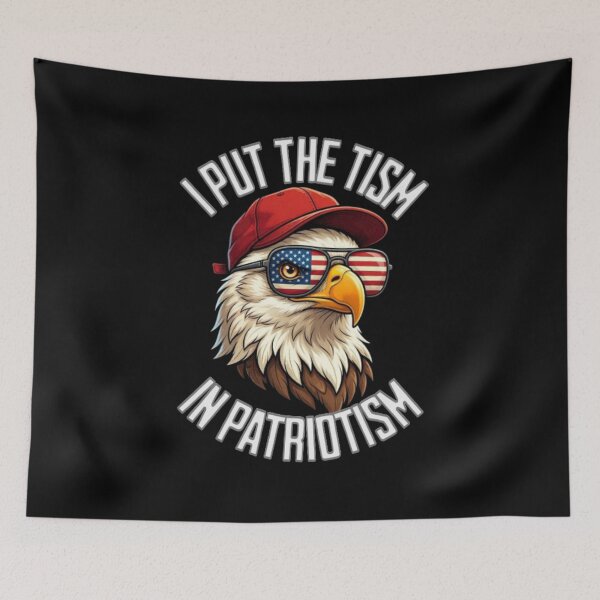 Item preview, I Put The Tism in Patriotism Athletic Eagle designed and sold by TheEndDesign.