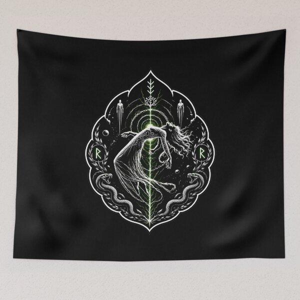 Item preview, "Baldr's Ascension | Norse Mythology Viking Sigil Art" designed and sold by Umbra666.