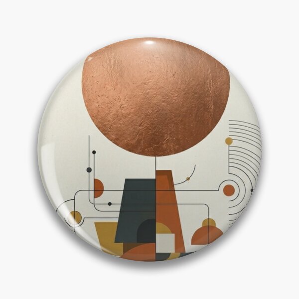 Item preview, Mid Century Modern Abstract Geometric Mountain Landscape designed and sold by Leafs With Luna.