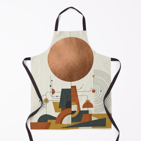 Item preview, Mid Century Modern Abstract Geometric Mountain Landscape designed and sold by Leafs With Luna.