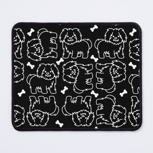 Item preview, Kawaii Fluffy Dog Bones Seamless Pattern Design designed and sold by NadDot.