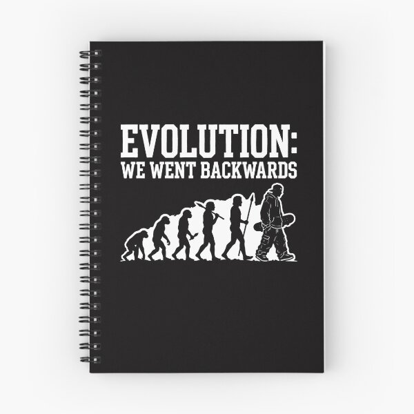 Item preview, Evolution We Went Backwards Retro Skater Silhouette designed and sold by SplashTastic.