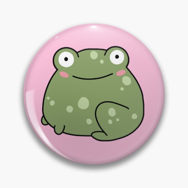 Item preview, cute frog cartoon designed and sold by trinketgal.
