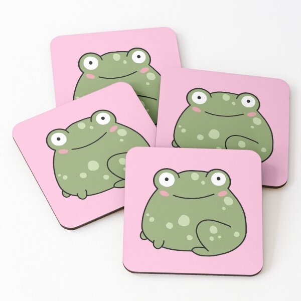 Item preview, cute frog cartoon designed and sold by trinketgal.