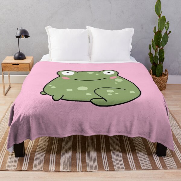Item preview, cute frog cartoon designed and sold by trinketgal.