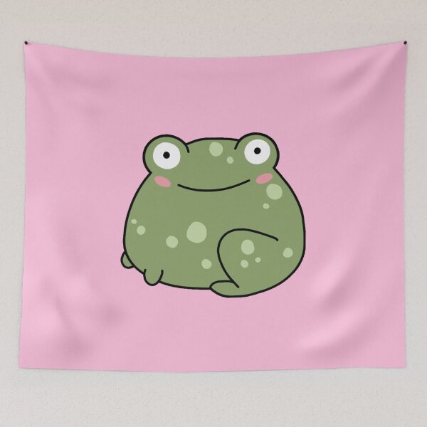 Item preview, cute frog cartoon designed and sold by trinketgal.