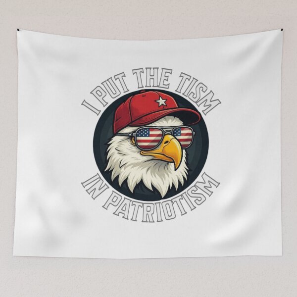 Item preview, I Put The Tism in Patriotism Athletic Eagle designed and sold by TheEndDesign.