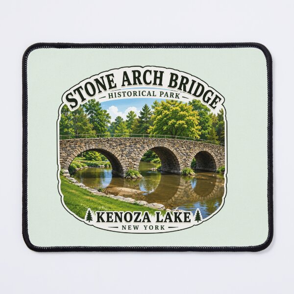 Item preview, Stone Arch Bridge Historical Park, Kenoza Lake, New York designed and sold by Myra365Art.