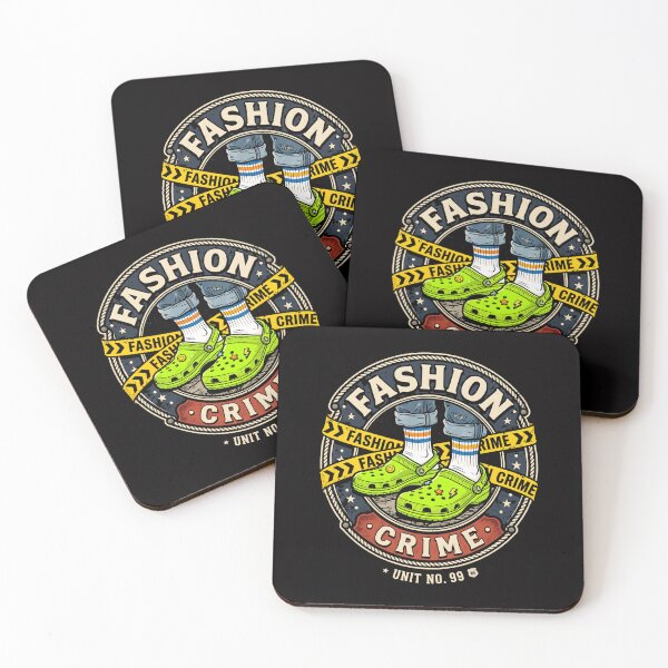Item preview, Fashion Crime Green Clogs Vintage Badge designed and sold by SplashTastic.