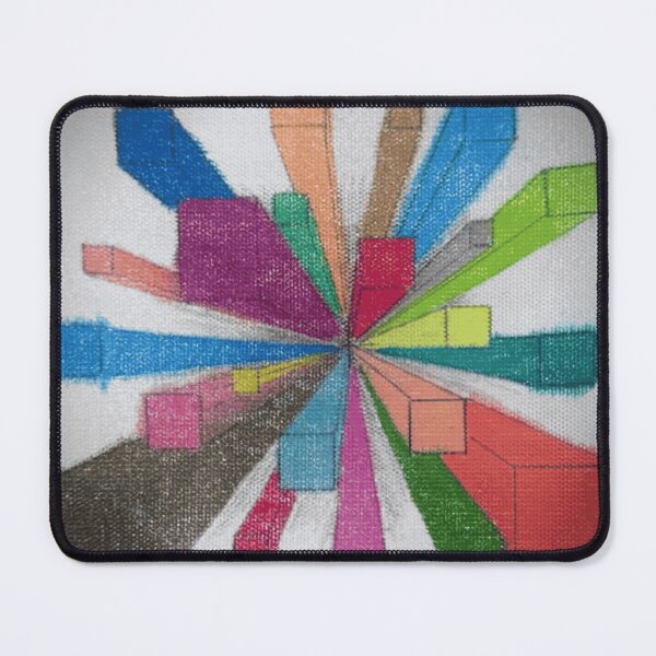 Item preview, Colorful Perspective Block Explosion designed and sold by TimberTexture.