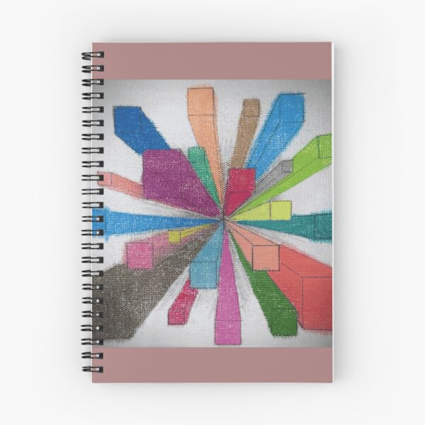 Item preview, Colorful Perspective Block Explosion designed and sold by TimberTexture.