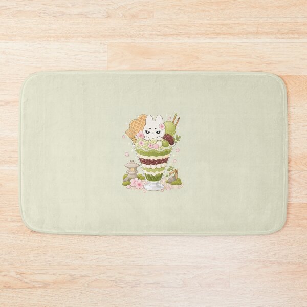 Item preview, Kawaii Matcha Bunny Sakura Parfait designed and sold by kokoriiland.