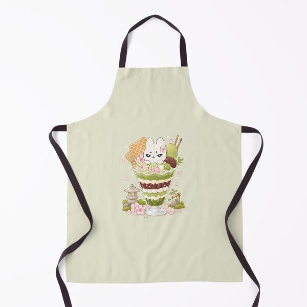 Item preview, Kawaii Matcha Bunny Sakura Parfait designed and sold by kokoriiland.