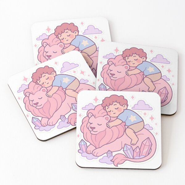 Item preview, Steven and Pink Lion - Kawaii Pastel Style designed and sold by conamor-bymel.
