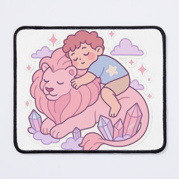 Item preview, Steven and Pink Lion - Kawaii Pastel Style designed and sold by conamor-bymel.